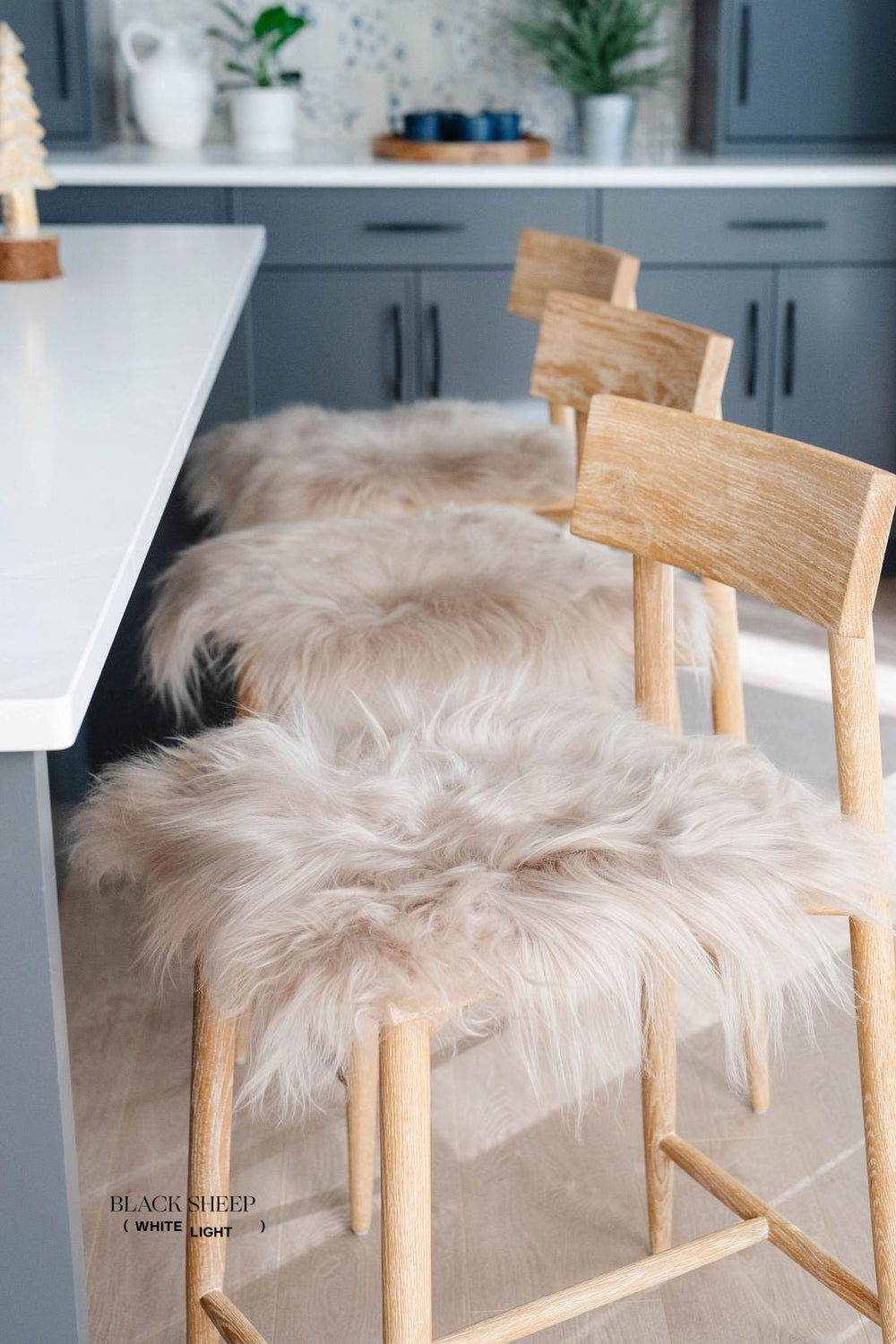 Nude Icelandic Sheepskin Chair Pad 