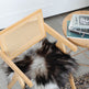 Natural Dark Grey Icelandic Sheepskin Chair Pad 