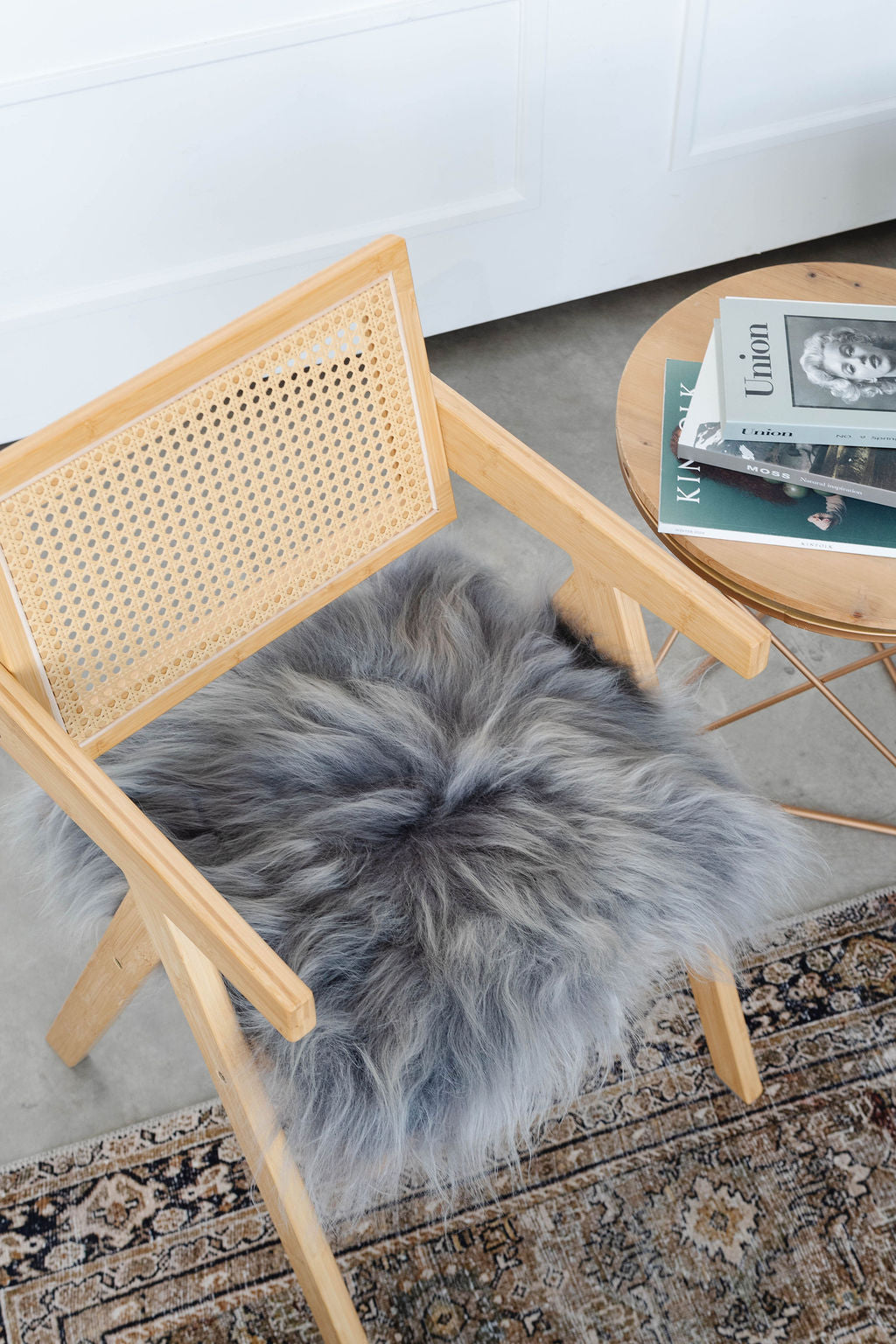 Silver Icelandic Sheepskin Chair Pad 