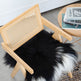 Black Spotted Icelandic Sheepskin Chair Pad | Random 