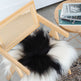 Black Spotted Icelandic Sheepskin Chair Pad | Random 