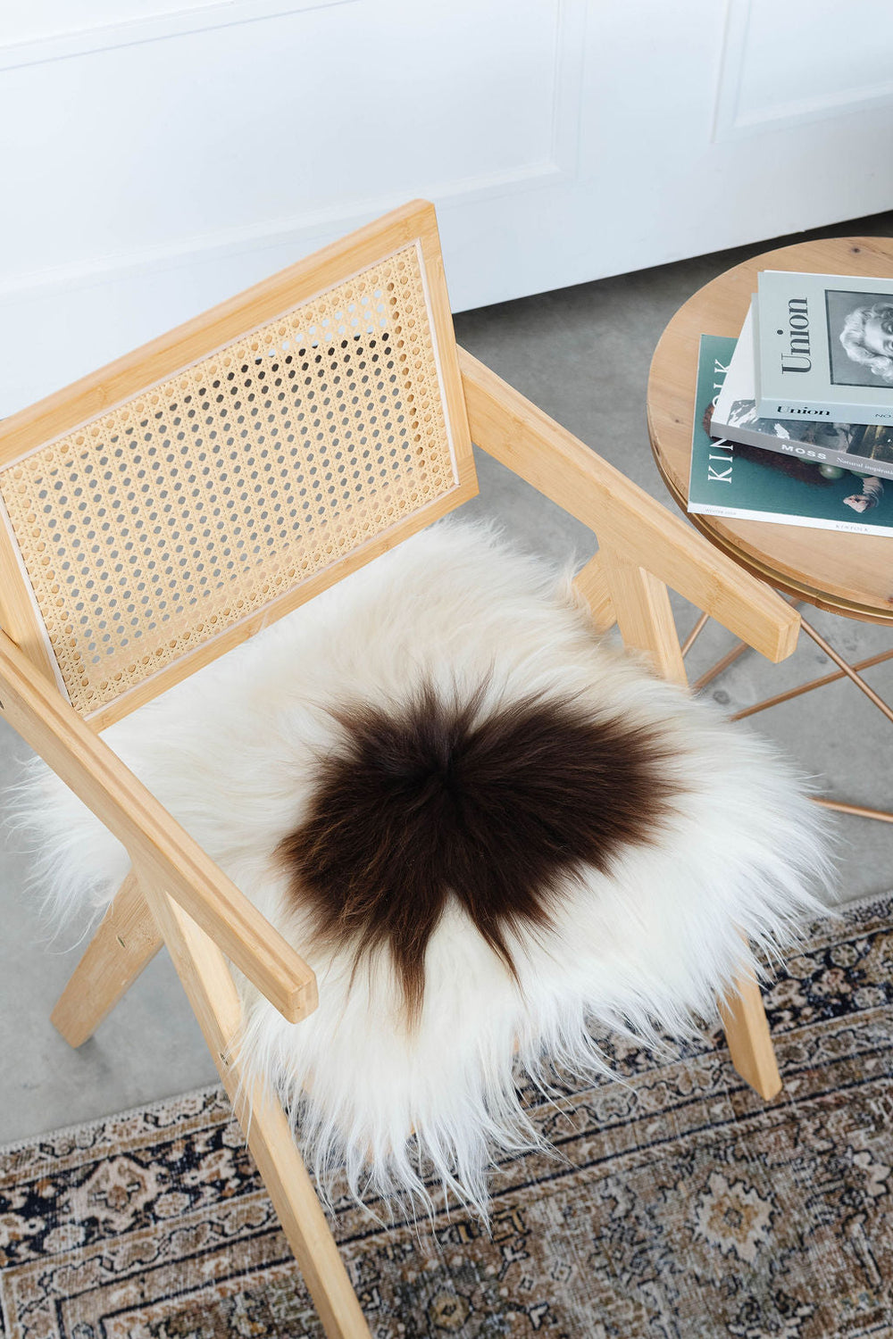 Brown Spotted Icelandic Sheepskin Chair Pad | Random 
