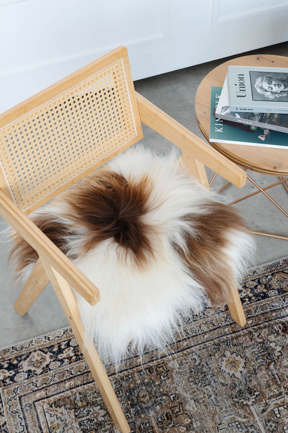 Brown Spotted Icelandic Sheepskin Chair Pad | Random 