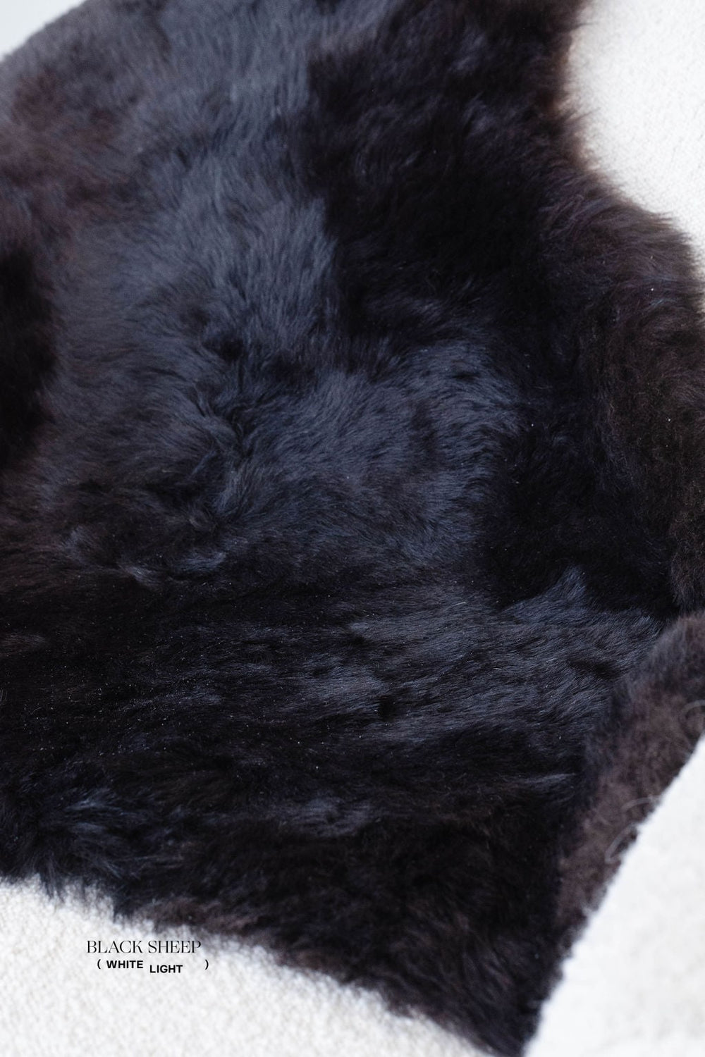 Shorn Black Icelandic Sheepskin 