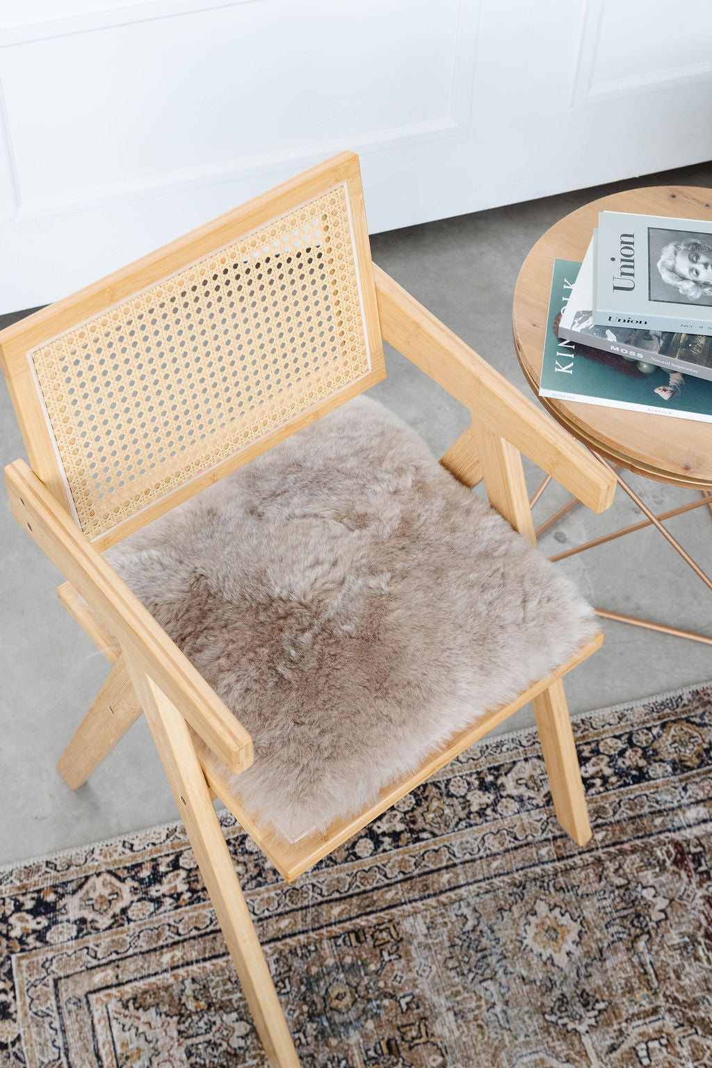 Shorn Nude Icelandic Sheepskin Chair Pad 