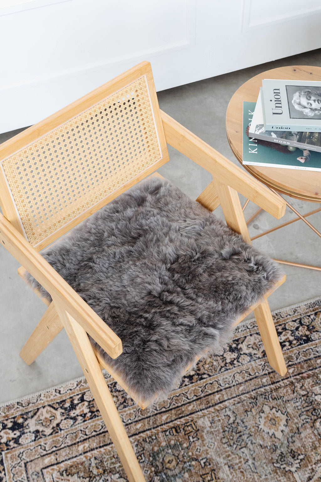 Shorn Mineral Icelandic Sheepskin Chair Pad 