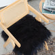 Black Icelandic Sheepskin Chair Pad 