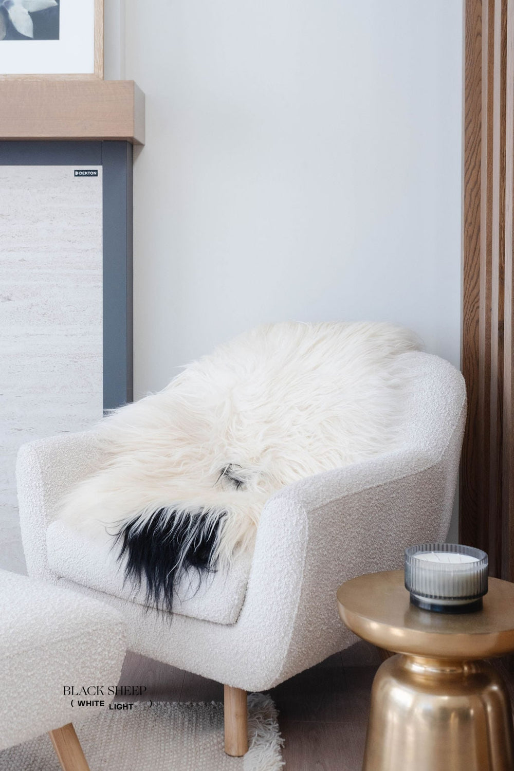 Black Spotted Icelandic Sheepskin | Random 