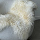 Peau de mouton islandaise bouclée blanche 