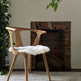 Shorn White Icelandic Sheepskin Chair Pad 