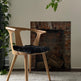Shorn Black Icelandic Sheepskin Chair Pad 