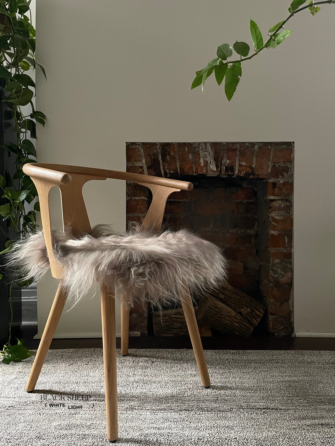 Taupe Isländisches Schaffell-StuhlkissenEX-STOCK Canada 