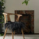 Black Icelandic Sheepskin Chair Pad 