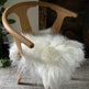 White Icelandic Sheepskin Chair Pad 