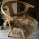 BROWN ICELANDIC SHEEPSKIN CHAIR PAD 
