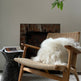 Square White Icelandic Sheepskin Pillow Cover EX-STOCK Canada 
