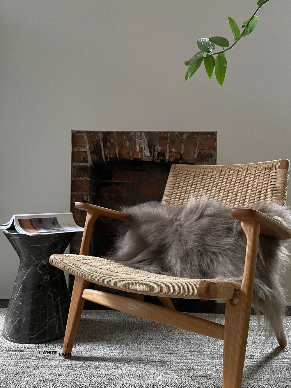 Rectangular Taupe Icelandic Sheepskin Pillow Cover EX-STOCK Canada 