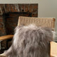 Square Taupe Icelandic Sheepskin Pillow Cover EX-STOCK Canada 