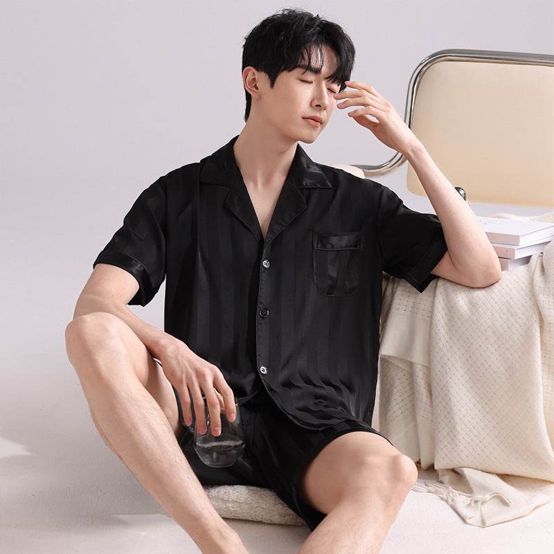 Ice Silk Pajamas Men's Spring And Summer Lightweight Breathable  EX-STOCK CANADA
