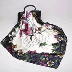Imitation Silk Printed Floral Arab Headscarf - EX-STOCK Canada