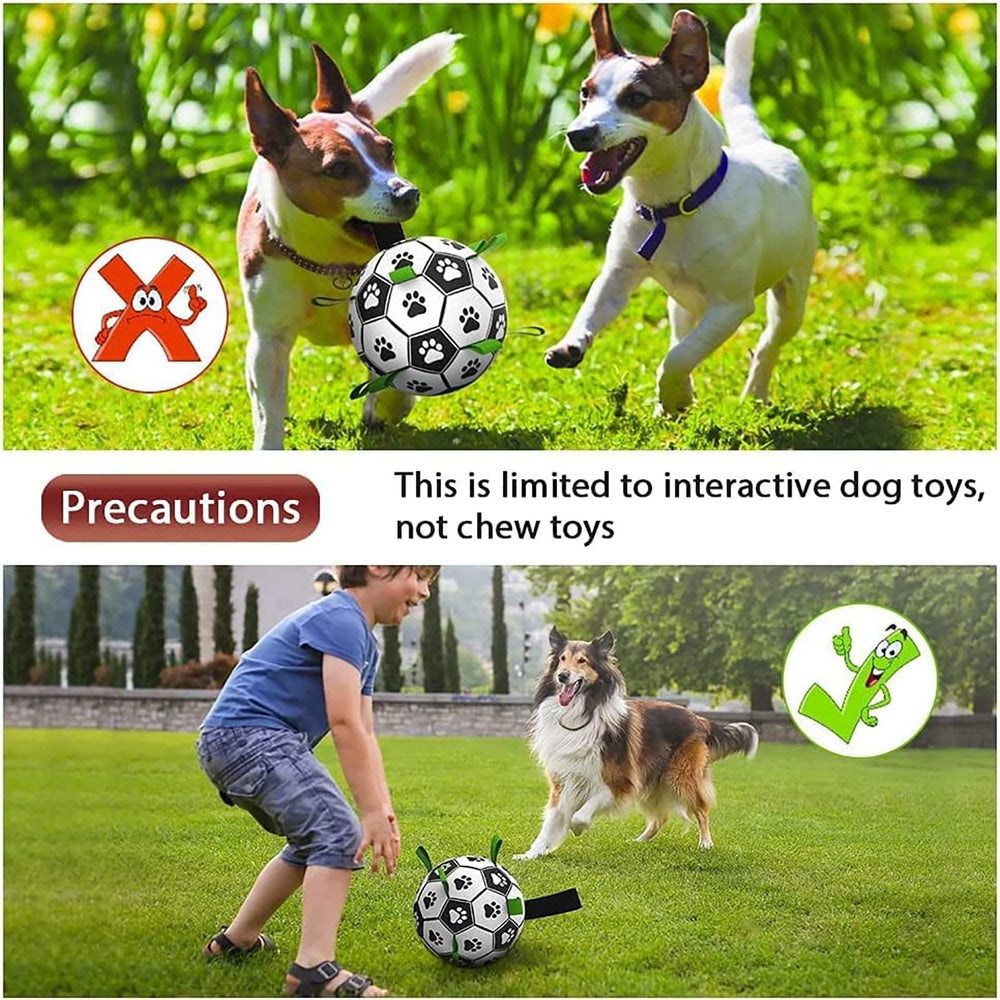 Interactive Dog Football Toy Soccer Ball Inflated Training Toy For Dogs Outdoor Border Collie Balls For Large Dogs Pet Supplies EX-STOCK Canada 