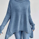 Irregular Turtleneck Sweater Winter Loose Long Sleeve Knitted Tops Leisure Warm Pullover Sweater Women's Clothing EX-STOCK Canada 