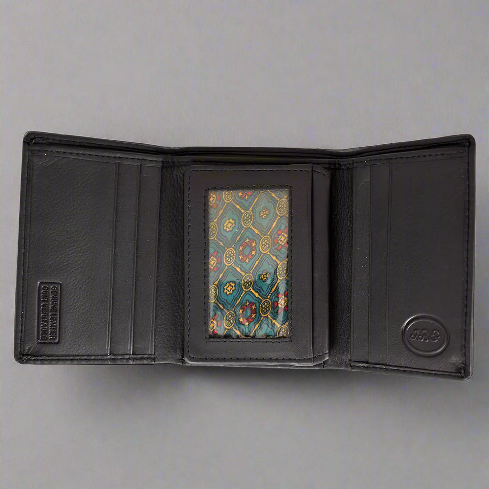JBG International Men's Flip Up Trifold Leather Wallet EX-STOCK Canada 