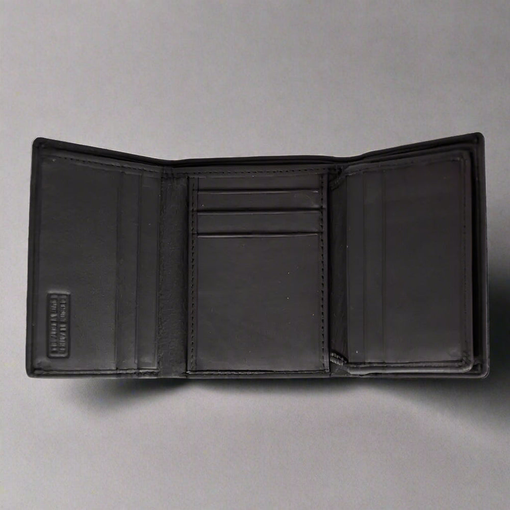 JBG International Men's Flip Up Trifold Leather Wallet EX-STOCK Canada 