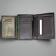 JBG International Men's Snap Close Flip Trifold Leather Wallet EX-STOCK Canada 