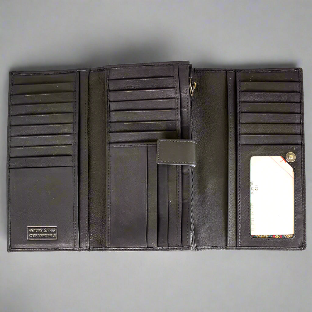 JBG International Women's Trifold RFID Leather Wallet EX-STOCK Canada 