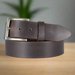 Keldon Leather Men's Solid Leather Removable Buckle Belt EX-STOCK Canada 