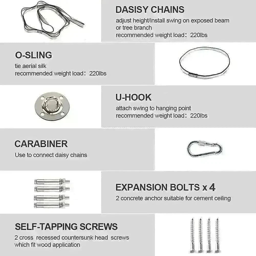 Kids' Therapy Swing: Hardware Incl. Sensory Cuddle Hammock - Autism Support - EX-STOCK CANADA