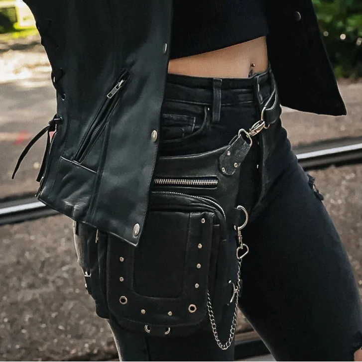 Bolso de muslo de cuero para mujer | Bolso bandoleraEX-STOCK Canada 