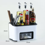 Kitchenware Rack Seasoning Storage Box Multifunctional Floor Condiment Storage Knife Rack EX-STOCK Canada 