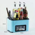 Kitchenware Rack Seasoning Storage Box Multifunctional Floor Condiment Storage Knife Rack EX-STOCK Canada 