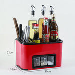 Kitchenware Rack Seasoning Storage Box Multifunctional Floor Condiment Storage Knife Rack EX-STOCK Canada 