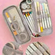 Korean Style Canvas Pencil Case for School - EX-STOCK CANADA