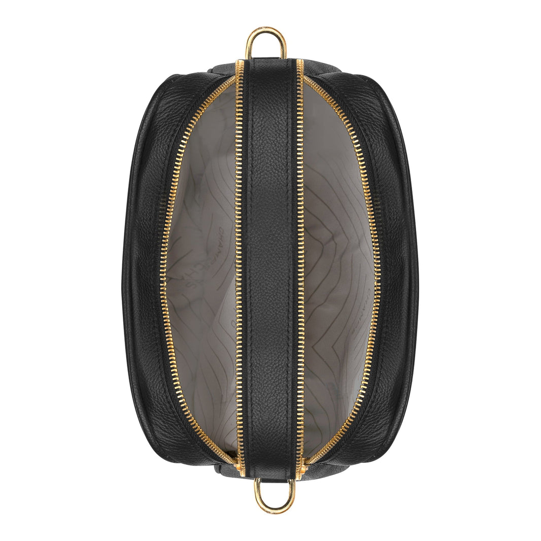 Gala / Leather Double-Zip Shoulder Bag EX-STOCK Canada 