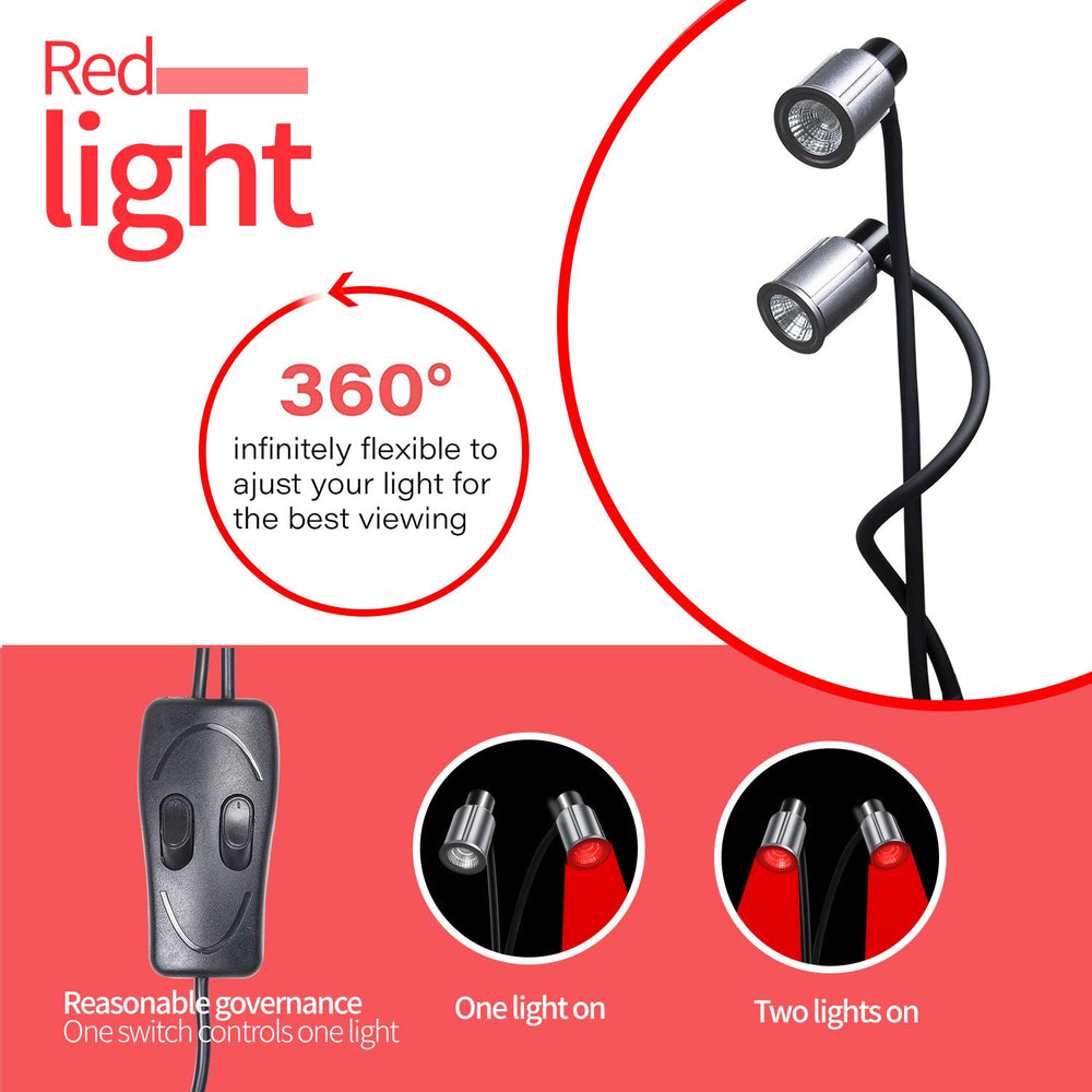 LED Infrared Light Therapy Double Head Beauty Lamp EX-STOCK Canada 