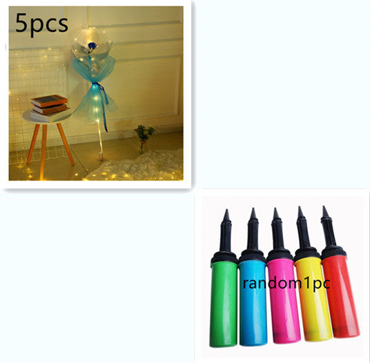 LED Luminous Balloon Rose Bouquet Transparent Bobo Ball Rose EX-STOCK Canada 