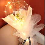 LED Luminous Balloon Rose Bouquet Transparent Bobo Ball Rose EX-STOCK Canada 