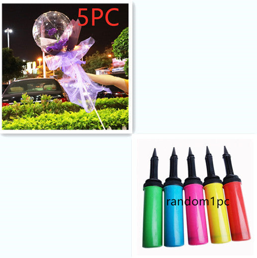 LED Luminous Balloon Rose Bouquet Transparent Bobo Ball Rose EX-STOCK Canada 