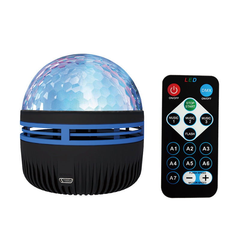 LED Star Galaxy Projector Lamp Spotlight Colorful Rotating Magic Ball Bedroom Atmosphere Lamp Bar KTV Disco Party Stage Light EX-STOCK Canada 