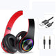 LED Wireless Bluetooth Headphones Gaming Headsets Sport Earphone With Support TF Card Colorful Breathing Lights EX-STOCK Canada 