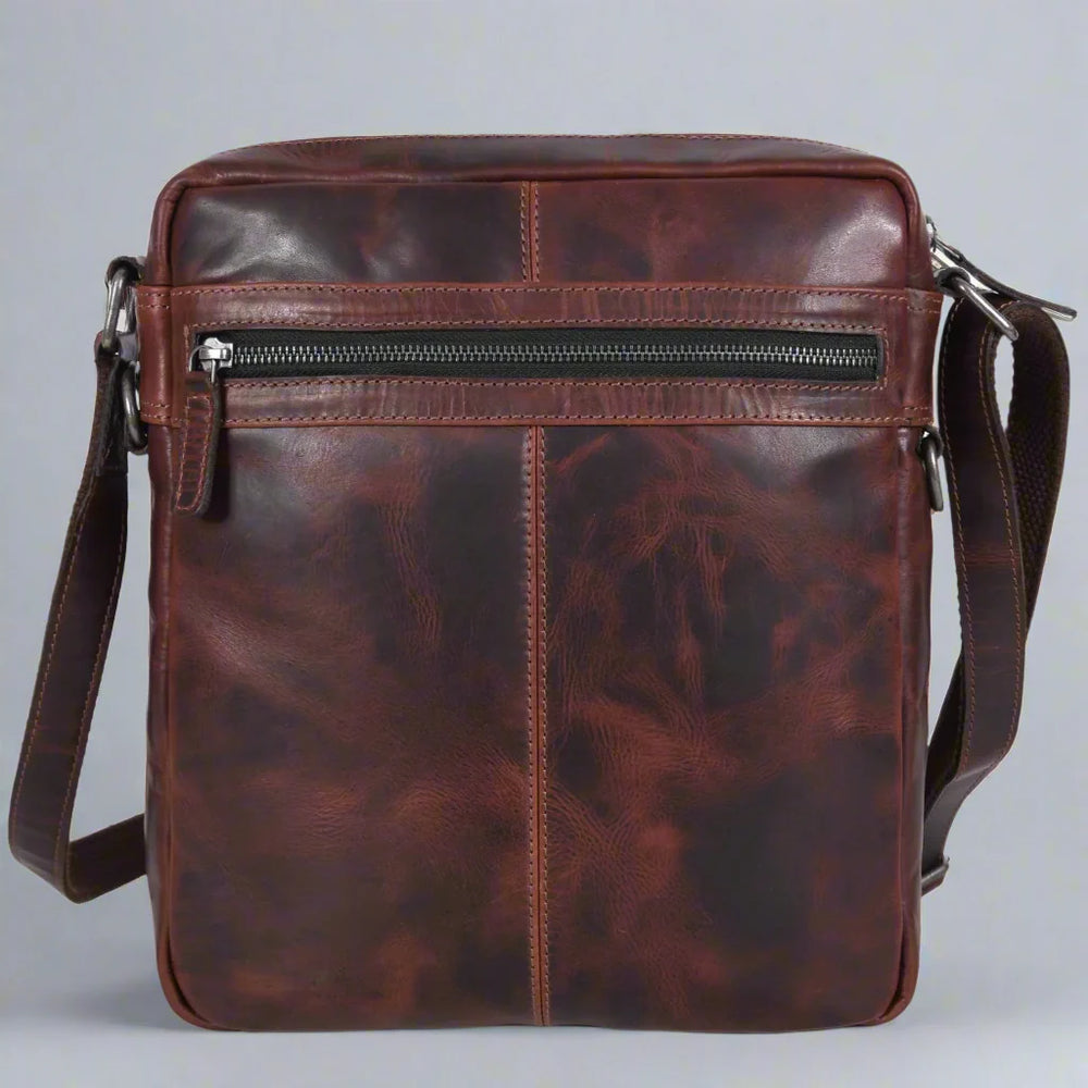 Manhattan Leather Satchel | Buffalo Leather Crossbody Bag for Men & Women EX-STOCK Canada 