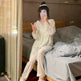 Lace Long-sleeved Pajamas Set For Women - EX-STOCK Canada