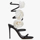 Lace-up Stiletto Heel Round Toe Flower Decorative Women's Sandals - EX-STOCK Canada