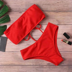 Ladies Bikini One Piece Solid Color - EX-STOCK Canada