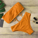 Ladies Bikini One Piece Solid Color - EX-STOCK Canada