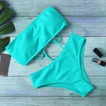 Ladies Bikini One Piece Solid Color - EX-STOCK Canada
